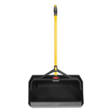Rubbermaid® Commercial Maximizer Heavy-Duty Stand Up Debris Pan, 20.44w x 29h, Plastic, Yellow/Black (RCP2018781) Each
