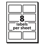 Avery® Vibrant Laser Color-Print Labels w/ Sure Feed, 2 x 3.75, White, 200/PK (AVE6873) Pack of 200