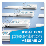 Cardinal® ExpressLoad ClearVue Locking D-Ring Binder, 3 Rings, 2" Capacity, 11 x 8.5, White (CRD49120)