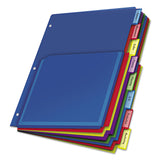 Cardinal® Expanding Pocket Index Dividers, 8-Tab, 11 x 8.5, Assorted, 1 Set (CRD84013) Set of 8