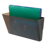 deflecto® DocuPocket Stackable Wall Pocket, Letter Size, 13" x 4", Smoke (DEF73202) Each