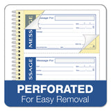 Adams® Write 'n Stick Phone Message Book, Two-Part Carbonless, 4.75 x 2.75, 4 Forms/Sheet, 200 Forms Total (ABFSC1153WS) Each