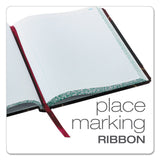 Boorum & Pease® Extra-Durable Bound Book, Single-Page Record-Rule Format, Black/Maroon/Gold Cover, 10.13 x 7.78 Sheets, 300 Sheets/Book (BOR21300R) Each
