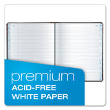 Boorum & Pease® Extra-Durable Bound Book, Single-Page Record-Rule Format, Black/Maroon/Gold Cover, 10.13 x 7.78 Sheets, 300 Sheets/Book (BOR21300R) Each