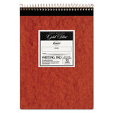 Ampad® Gold Fibre Retro Wirebound Writing Pads, Wide/Legal and Quadrille Rule, Red Cover, 70 White 8.5 x 11.75 Sheets (TOP20008R) 1 Pad