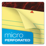 Ampad® Gold Fibre Quality Writing Pads, Wide/Legal Rule, 50 Canary-Yellow 8.5 x 14 Sheets, Dozen (TOP20030) 1 Dozen