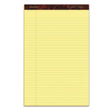 Ampad® Gold Fibre Quality Writing Pads, Wide/Legal Rule, 50 Canary-Yellow 8.5 x 14 Sheets, Dozen (TOP20030) 1 Dozen