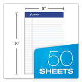 Ampad® Recycled Writing Pads, Narrow Rule, Politex Green Kelsu Headband, 50 White 5 x 8 Sheets, Dozen (TOP20154) 1 Dozen