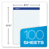 Ampad® Quad Double Sheet Pad, Quadrille Rule (4 sq/in), 100 White 8.5 x 11.75 Sheets (TOP20210) 1 Pad