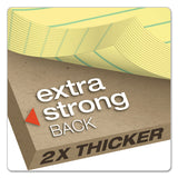 Ampad® Double Sheet Pads, Narrow Rule, 100 Canary-Yellow 8.5 x 11.75 Sheets (TOP20246) Each