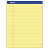 Ampad® Recycled Writing Pads, Wide/Legal Rule, Politex Green Kelsu Headband, 50 Canary-Yellow 8.5 x 11.75 Sheets, Dozen (TOP20270) 1 Dozen