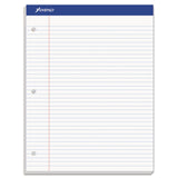 Ampad® Double Sheet Pads, Medium/College Rule, 100 White 8.5 x 11.75 Sheets (TOP20323) Each