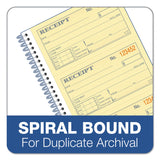 Adams® 2-Part Receipt Book, Two-Part Carbonless, 4.75 x 2.75, 4 Forms/Sheet, 200 Forms Total (ABFSC1152) Each