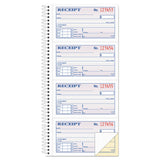 Adams® 2-Part Receipt Book, Two-Part Carbonless, 4.75 x 2.75, 4 Forms/Sheet, 200 Forms Total (ABFSC1152) Each