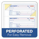 Adams® Receipt Book, Three-Part Carbonless, 7.19 x 2.75, 4 Forms/Sheet, 100 Forms Total (ABFTC1182) Each
