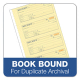 Adams® Receipt Book, Three-Part Carbonless, 7.19 x 2.75, 4 Forms/Sheet, 100 Forms Total (ABFTC1182) Each