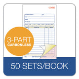 Adams® Sales/Order Book, Three-Part Carbonless, 4.19 x 6.69, 50 Forms Total (ABFTC4705) Each