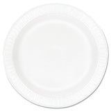 Dart® Concorde Foam Plate, 10.25" dia, White, 125/Pack, 4 Packs/Carton (DCC10PWCR) Case of 500