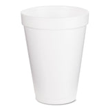 Dart® Foam Drink Cups, 12 oz, White, 25/Pack (DCC12J12BG) Pack of 25