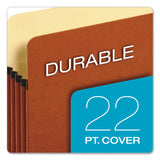 Pendaflex® Standard Expanding File Pockets, 1.75" Expansion, Letter Size, Red Fiber, 25/Box (PFX1514COX) Box of 25