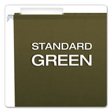 Pendaflex® Reinforced Hanging File Folders with Printable Tab Inserts, Legal Size, 1/3-Cut Tabs, Standard Green, 25/Box (PFX415313) Box of 25