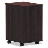 Alera® Alera Valencia Series Mobile Pedestal, Left or Right, 2 Legal/Letter-Size File Drawers, Mahogany, 15.38" x 20" x 26.63" (ALEVA582816MY) Each