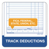 TOPS™ Weekly Employee Time Cards, One Side, 4.25 x 6.75, 100/Pack (TOP3016) Pack of 100