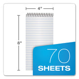 TOPS™ Second Nature Recycled Notepads, Gregg Rule, Randomly Assorted Cover Colors, 70 White 4 x 8 Sheets (TOP74130) Each