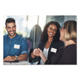 Avery® Flexible Adhesive Name Badge Labels, 3 3/8 x 2 1/3, White/Gold Border, 120/PK (AVE8720) Pack of 120