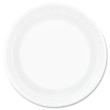 Dart® Concorde Foam Plate, 6" dia, White, 1,000/Carton (DCC6PWCR) Case of 1000