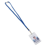 Advantus Breakaway Lanyards, Metal J-Hook Fastener, 36" Long, Blue, 24/Box (AVT97130) Box of 24
