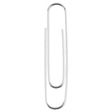 ACCO Premium Heavy-Gauge Wire Paper Clips, Jumbo, Smooth, Silver, 100 Clips/Box, 10 Boxes/Pack (ACC72500) 10 Boxes of 100