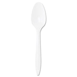 Dart® Style Setter Mediumweight Plastic Teaspoons, White, 1000/Carton (DCCS6BW) Case of 1000