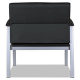 Alera® Alera metaLounge Series Bariatric Guest Chair, 30.51" x 26.96" x 33.46", Black Seat, Black Back, Silver Base (ALEML2219) Each