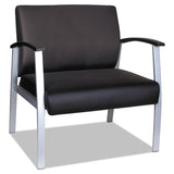 Alera® Alera metaLounge Series Bariatric Guest Chair, 30.51" x 26.96" x 33.46", Black Seat, Black Back, Silver Base (ALEML2219) Each