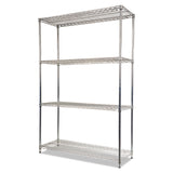 Alera® NSF Certified Industrial Four-Shelf Wire Shelving Kit, 48w x 18d x 72h, Silver (ALESW504818SR) 1 Kit