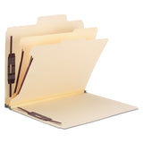 Smead™ SuperTab Classification Folders, Six SafeSHIELD Fasteners, 2" Expansion, 2 Dividers, Letter Size, Dark Blue, 10/Box (SMD14010) Box of 10