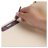 Smead™ SuperTab Classification Folders, Six SafeSHIELD Fasteners, 2" Expansion, 2 Dividers, Letter Size, Dark Gray, 10/Box (SMD14011) Box of 10