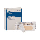 Curity™ Sensitive Skin Adhesive Strip 1 X 3 Inch Plastic Rectangle Tan Sterile (810230_BX) 50/BX