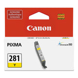 Canon® 2090C001 (CLI-281) ChromaLife100+ Ink, 259 Page-Yield, Yellow (CNM2090C001) Each