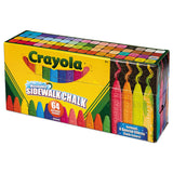 Crayola® Ultimate Sidewalk Chalk, 4" x 0.5" Diameter, 60 Assorted Colors, 64/Set (CYO512064) Pack of 64