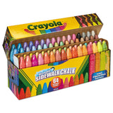 Crayola® Ultimate Sidewalk Chalk, 4" x 0.5" Diameter, 60 Assorted Colors, 64/Set (CYO512064) Pack of 64