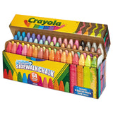 Crayola® Ultimate Sidewalk Chalk, 4" x 0.5" Diameter, 60 Assorted Colors, 64/Set (CYO512064) Pack of 64