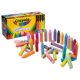 Crayola® Ultimate Sidewalk Chalk, 4" x 0.5" Diameter, 60 Assorted Colors, 64/Set (CYO512064) Pack of 64