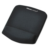 Fellowes® PlushTouch Mouse Pad with Wrist Rest, 7.25 x 9.37, Black (FEL9252001) Each