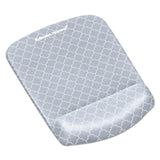 Fellowes® PlushTouch Mouse Pad with Wrist Rest, 7.25 x 9.37, Lattice Design (FEL9549701) Each