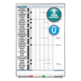 Quartet® Matrix Employee In/Out Board, Up to 36 Employees, 34 x 23, White Surface, Silver Aluminum Frame (QRT33705) Each