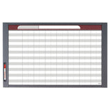 Quartet® InView Custom Whiteboard, 36 x 24, White/Clear Surface, Graphite Fiberboard Frame (QRT72982) Each