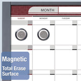 Quartet® InView Custom Whiteboard, 36 x 24, White/Clear Surface, Graphite Fiberboard Frame (QRT72982) Each