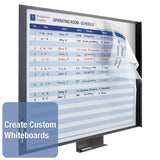 Quartet® InView Custom Whiteboard, 36 x 24, White/Clear Surface, Graphite Fiberboard Frame (QRT72982) Each